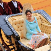 Lourdes Montes ejerciendo de Madrina de Honor de la Exhibición de Enganches 2016