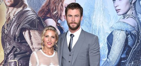 Elsa Pataky y Chris Hemsworth en el estreno de 'Las crónicas de Blancanieves: El cazador y la reina del hielo' en Los Angeles