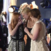 Jessica Chastain, Charlize Theron y Emily Blunt en el estreno de 'Las crónicas de Blancanieves: El cazador y la reina del hielo' en Los Angeles