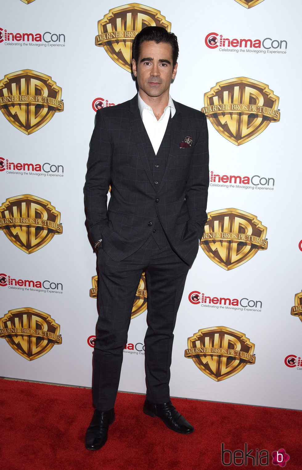 Colin Farrell en la fiesta Warner en la CinemaCon 2016 en Las Vegas