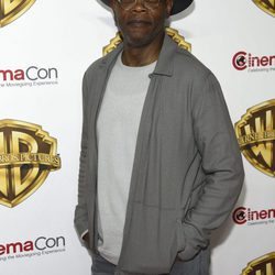 Samuel L. Jackson en la fiesta Warner en la CinemaCon 2016 en Las Vegas