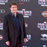 Nathan Fillion en el estreno de 'Capitán América: Civil War'