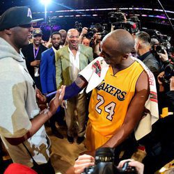 Lamar Odom en el último partido de Kobe Bryant en los Lakers