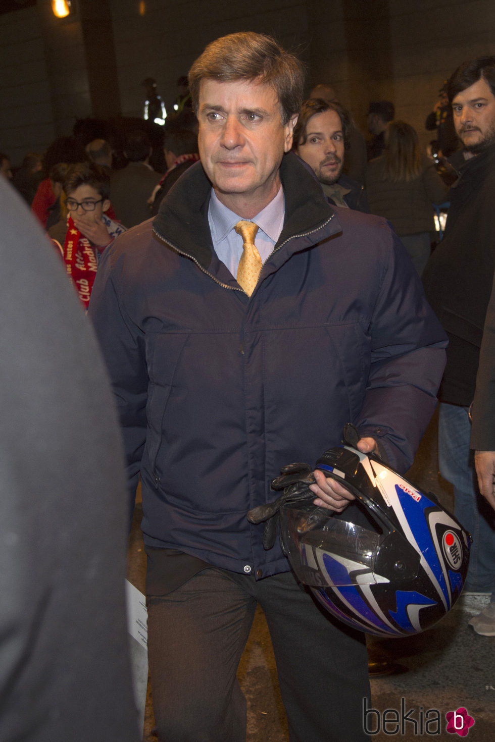 Cayetano Martínez de Irujo en el partido de Champions entre el Atlético de Madrid y el Barça