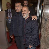 Ricky Castellanos y Javier Gutiérrez en el partido de Champions entre el Atlético de Madrid y el Barça