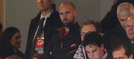 Gonzalo Miró en el partido de Champions entre el Atlético de Madrid y el Barça