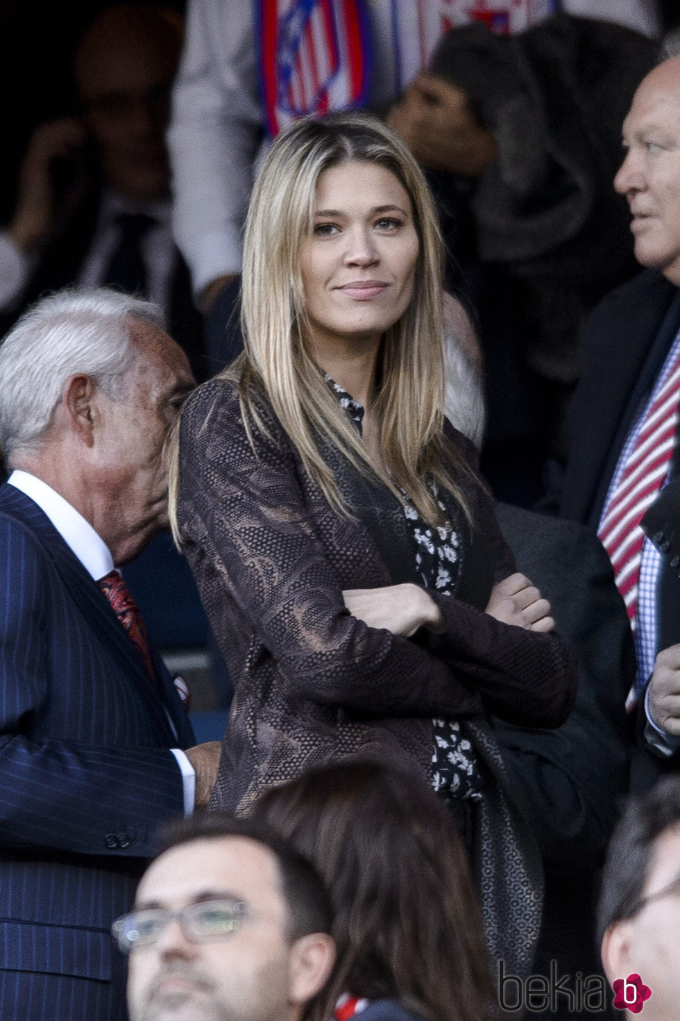 Carla Pereyra en el partido de Champions entre el Atlético de Madrid y el Barça