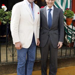 Carlos Herrera y Adolfo Suárez Illana en la Feria de Abril 2016