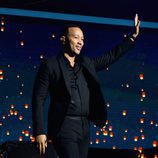 John Legend durante su actuación en la gala benéfica de la Fundación Parker en Los Ángeles