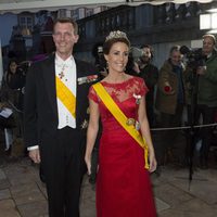 Joaquín y Marie de Dinamarca en la cena de Estado en honor el presidente de México Enrique Peña Nieto