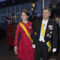 Federico y Mary de Dinamarca en la cena de Estado en honor el presidente de México Enrique Peña Nieto