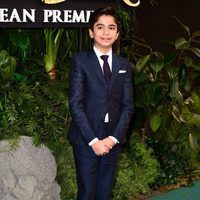 Neel Sethi en la presentación del 'El Libro de la Selva'  en Londres