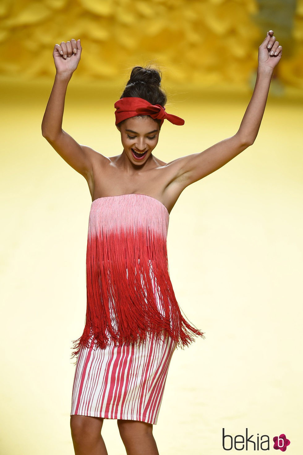 Rocío Crusset en el desfile de Ágatha Ruiz de la Prada para la colección primavera/verano 2015 en Madrid Fashion Week 