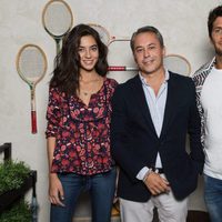 Rocío Crusset con Fernando Verdasco y Luis González director general de Springfield 2015