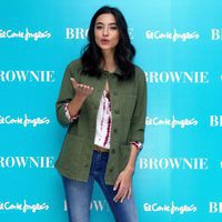 Rocío Crusset posando en la presentación de la colección Primavera/Verano 2016 de Brownie