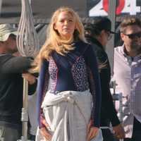 Blake Lively en el rodaje de 'The Shallows' tras conocer su segundo embarazo