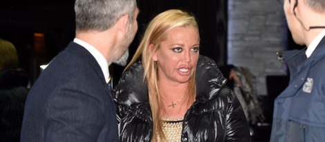 Belén Esteban saliendo de una discoteca de Madrid