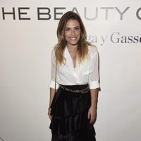 Flora González en la inauguración de un espacio de belleza en Madrid