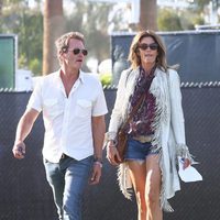 Cindy Crawford y Rande Gerber en el festival de Coachella 2016