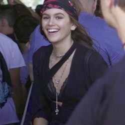 Kaia Gerber en el festival de Coachella 2016