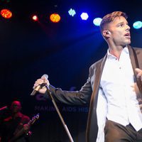 Ricky Martin actuando en la Gala amfAR 2016 de Sao Paulo