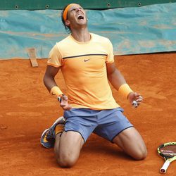 Rafa Nadal tras ganar la final del Masters 1000 Montecarlo 2016