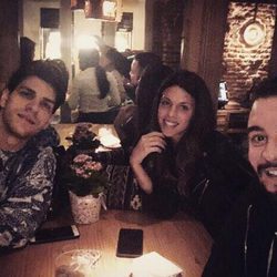 Laura Matamoros disfruta de una cena con su hermano Diego en Madrid