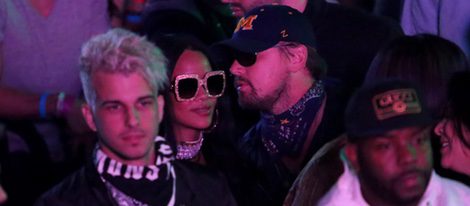 Leonardo DiCaprio y Rihanna en el festival de Coachella 2016