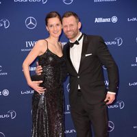 Ole Bischof e Ina en los Premios Laureus 2016 en Berlín