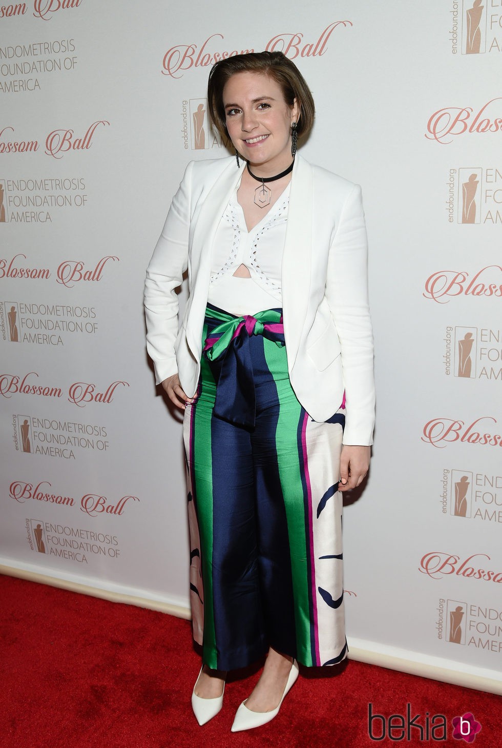 Lena Dunham en la fiesta benéfica de 'Blossom Ball' por la Fundación americana de Endometriosis