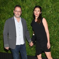 Jean Reno y su mujer Zofia Borucka  en la cena de Chanel en el Festival de Tribeca 2016 en Nueva York