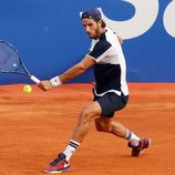 Feliciano López en su debut en el Torneo Conde de Godó 2016