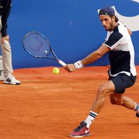 Feliciano López en su debut en el Torneo Conde de Godó 2016