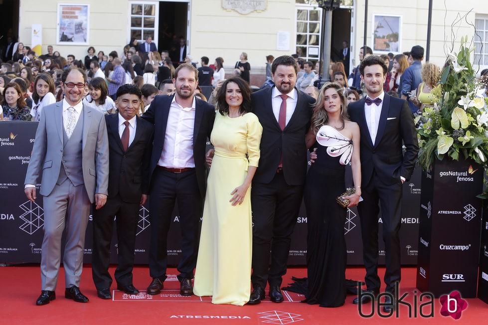 Silvia Abril, María León y Miki Esparbé en la gala de inauguración del Festival de Cine de Málaga 2016