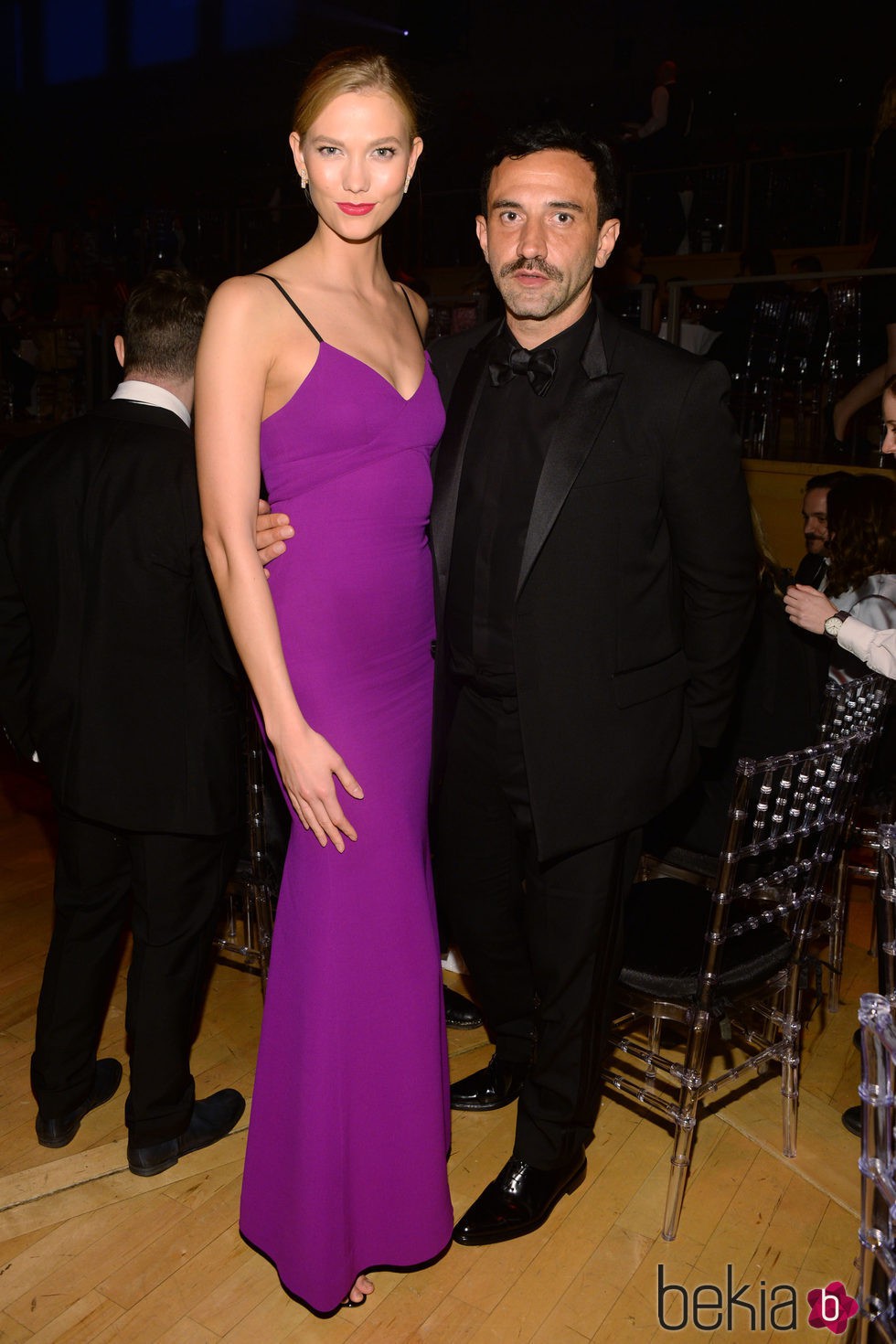 Karlie Kloss y Ricardo Tisci en la fiesta organizada por la revista Time en Nueva York