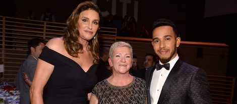 Caitlyn Jenner y Lewis Hamilton en la fiesta organizada por la revista Time en Nueva York