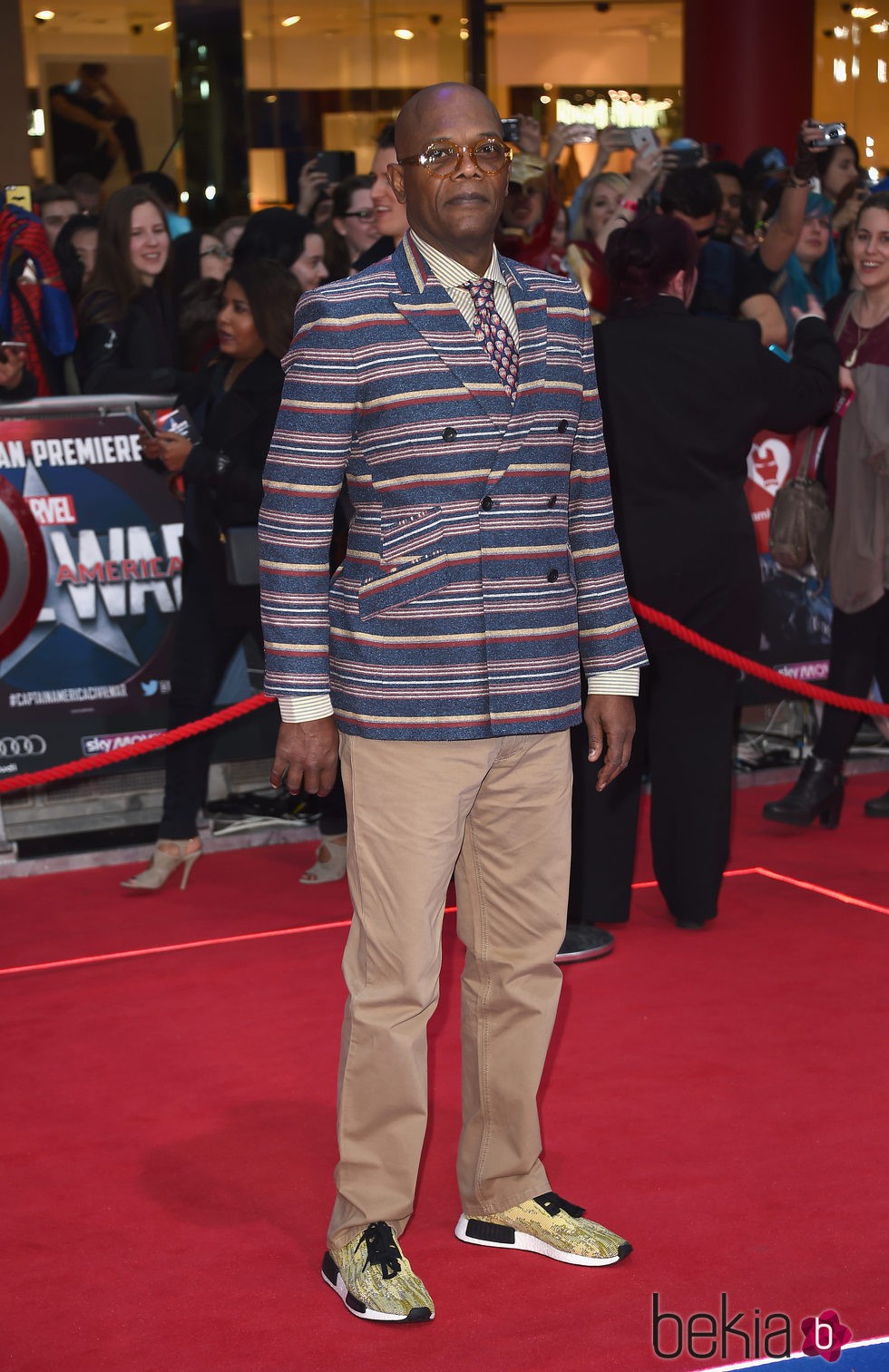 Samuel L. Jackson en la premiere de la película 'Capitán América: Civil War' en Londres