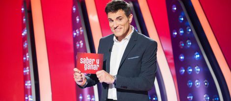 Luis Larrodera en el plató de 'Saber y Ganar'