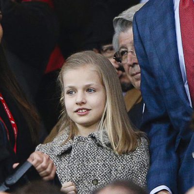 La Princesa Leonor acude con el Rey Felipe al Calderón a la semifinal de la Champions 2016