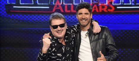 Toño Sanchís y Alfonso Aguado en la presentación de 'Levántate All Stars'