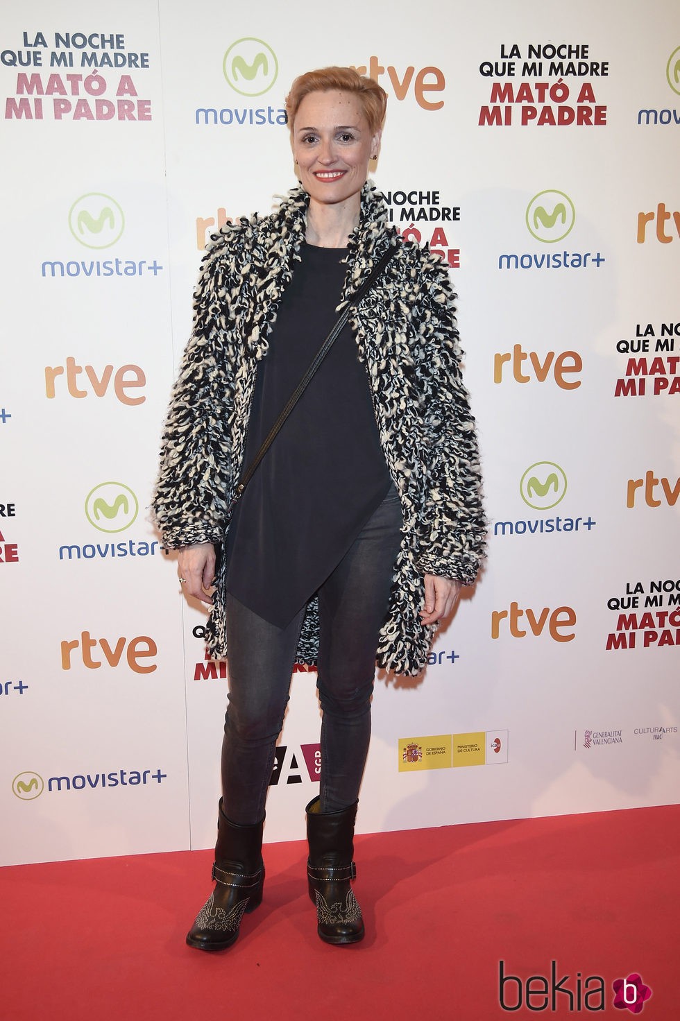 Laura Pamplona en la premiere de la película 'La noche que mi madre mató a mi padre'