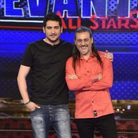 Dionisio Martín y su hijo Rubén Martín en la presentación de 'Levántate All Stars'