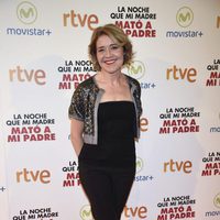 María Pujalte en la premiere de la película 'La noche que mi madre mató a mi padre' en Madrid