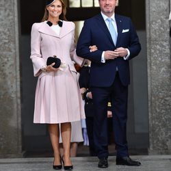 Princesa Magdalena de Suecia y Chris O'Neill en el 70 cumpleaños del Rey Gustavo de Suecia