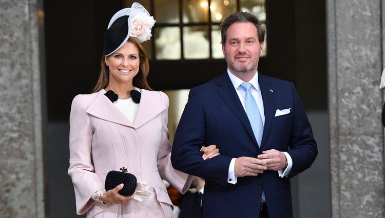 Princesa Magdalena de Suecia y Chris O'Neill en el 70 cumpleaños del Rey Gustavo de Suecia