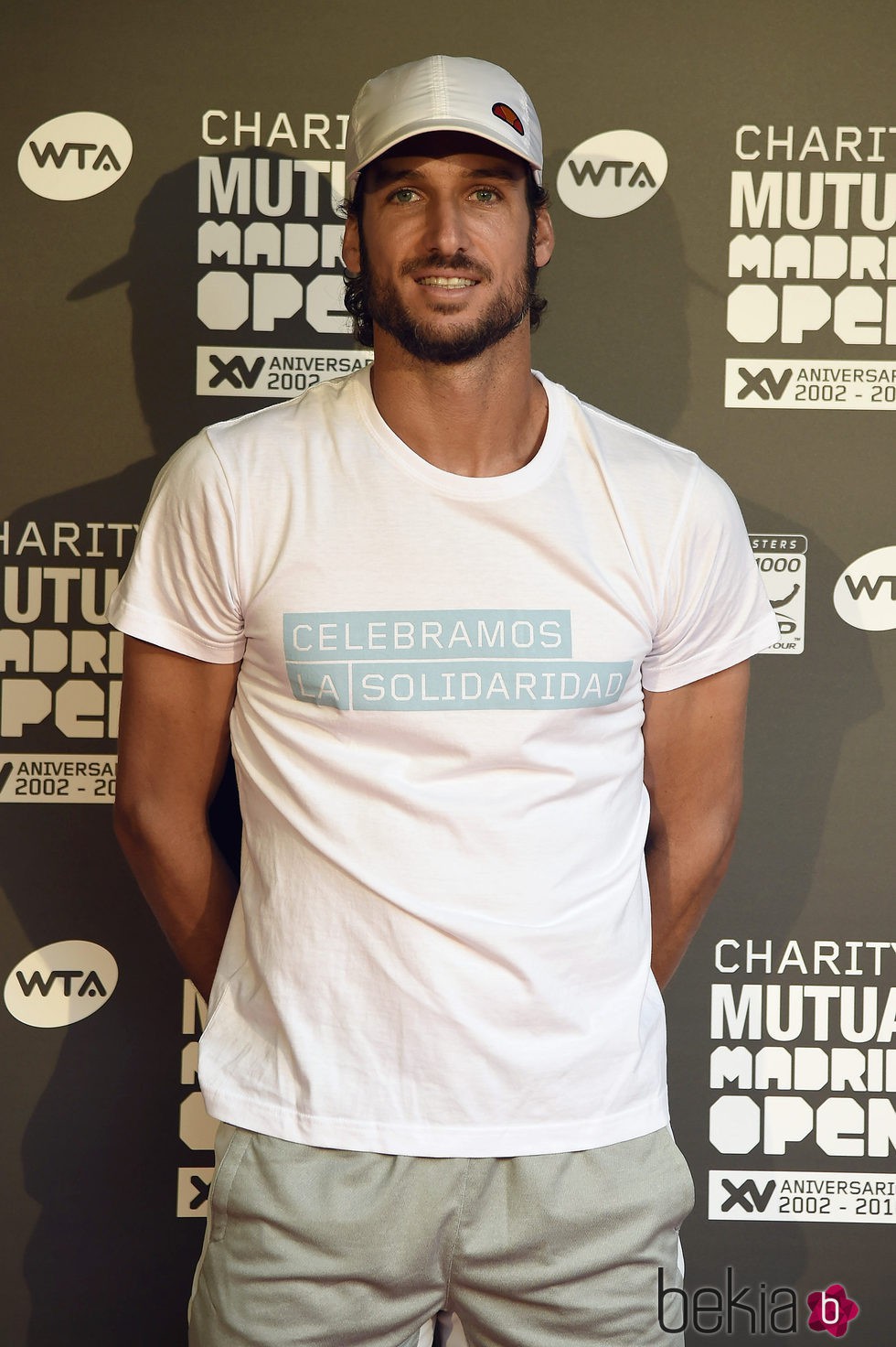 Feliciano López en la jornada benéfica previa al Mutua Madrid Open de Tenis