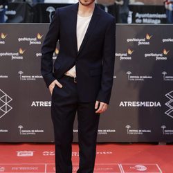 Rubén Ochandiano en la alfombra roja del Festival de Málaga de 2016