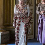 La Princesa Beatriz de Holanda en la cena de gala en el 70 cumpleaños del Rey Gustavo de Suecia