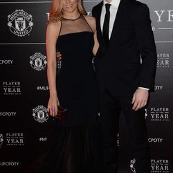 Edurne y David de Gea en la gala Player of the Year 2016 del Manchester United