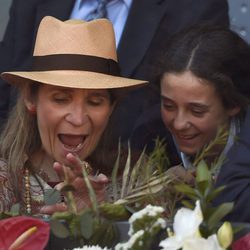 La Infanta Elena y Victoria de Marichalar, asombradas en el Madrid Open 2016